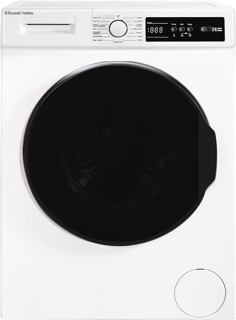 Russell Hobbs Freestanding Washing Machine 8kg 1400rpm 15 Programs