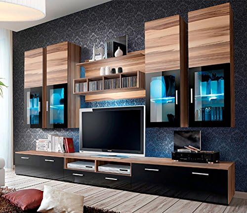 Concept Muebles Presto Modern Wall Unit/Entertainment Centre/Spacious and Elegant Furniture/TV Cabinets/TV Stands for Modern Living Room (Baltimore)