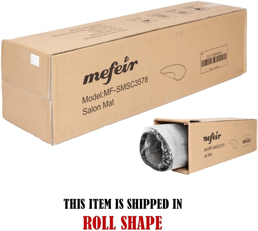 Mefeir 3' x 5' - 7/8'' Thick Salon Anti Fatigue Mat for Hair Stylist, Rectangle Comfort Barber Shop Beauty Floor Mats Under Styling Chair: Kitchen & Dining