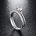 AVECON 1.2ct White Gold Bridal Ring Sets Round Cut CZ Engagement Rings promise rings for her wedding bands for Women Size 5-10