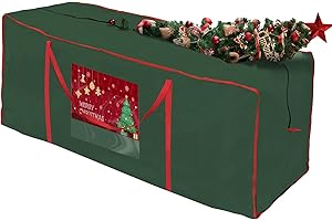 GARTOO Christmas Tree Storage Bag - Fits Up to 7.5FT Holiday Artificial Disassembled Trees with Heavy Duty Metal SBS Zippers, Large Capacity Oxford Water Resistant Tree Bag Box with Handles