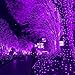 8 Modes Solar String Light, Satu Brown 72ft 200 LED Fairy Waterproof Outdoor Decorative Lights for Home, Garden, Patio, Yard, Christmas Tree, Parties (purple)