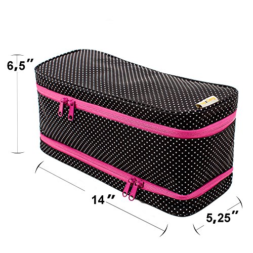 Large Travel Bra Organizer - Versatile Storage Bag For Women On Travel - Thumbnail 2