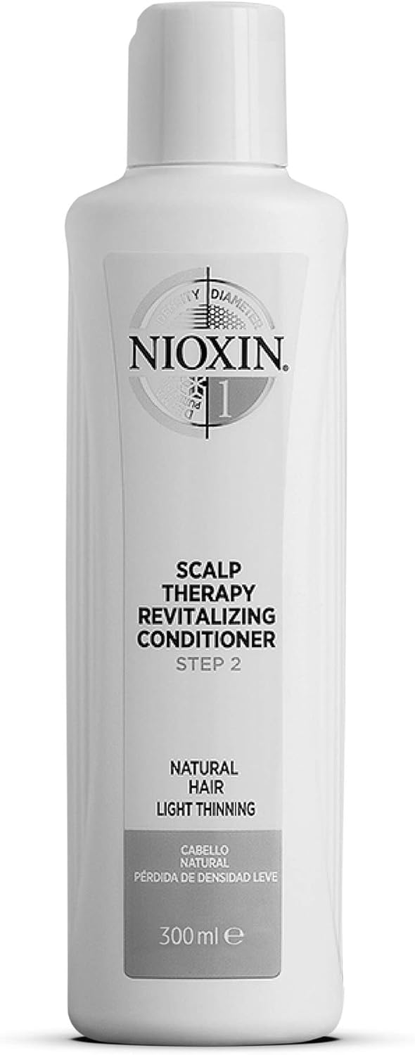 Nioxin 3-Part System, System 1 Natural Hair with Light Thinning, Hair Thickening Treatment, Scalp Therapy, Conditioner 300ml