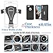 EAZOO ll003 Universal Air Vent Gravity Phone Car Mount Holder by Fast Gravity Auto Technology for iPhone X/8/8S/Samsung Galaxy S8 Plus and More - Black