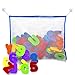 Bath Letters and Numbers with Bath Toy Organizer. Educational Bath Toys with Premium Bath Toy Storage