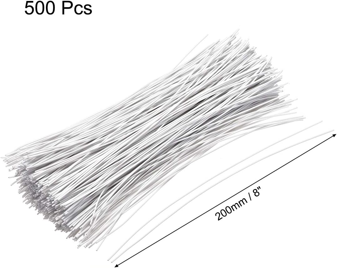 uxcell Metallic Twist Ties 100mmx1mm Plastic Black Cable Cord Ties