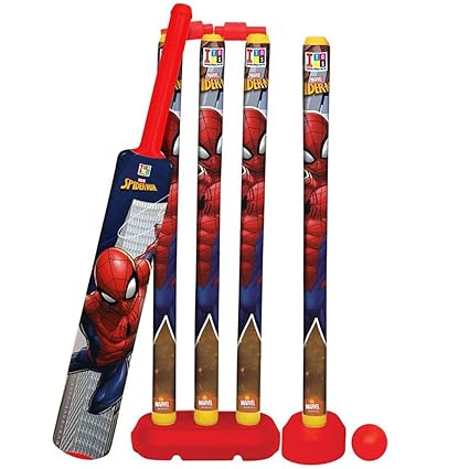 Barodians Bat and Ball Bat and Ball - Avengers , Blue (Big Size) (Spider Man [ Box Pack ])