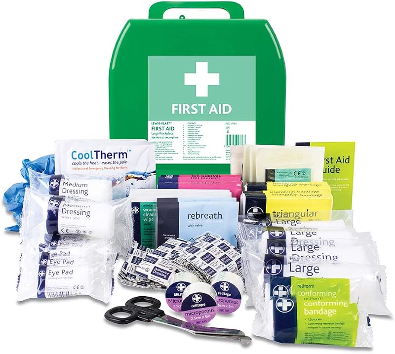 Lewis-Plast BS8599-1 Large Premium First Aid Kit Green