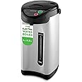 Nutrichef Electric Kettle, Water Boiler & Warmer, 5 Quart Hot Pot with Multiple Dispensing Options, Rapid Heating, Child Safety Lock-On Lid, Maintain Warmth for Hours, Sleek Countertop Design