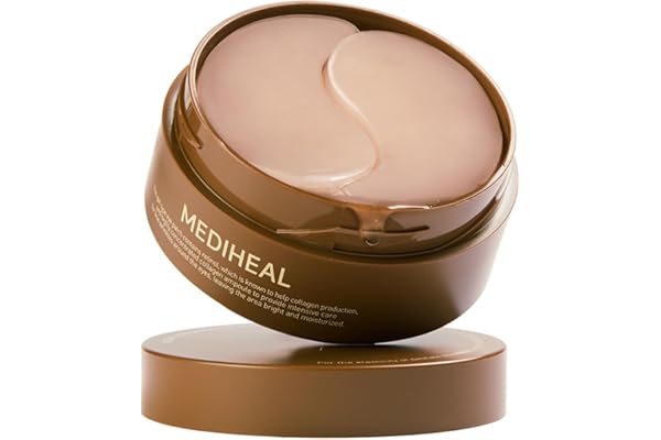 MEDIHEAL Retinol Collagen Eye Patch - Korean Under Eye Patches for Dark Circles and Puffy Eyes, Cooling, Firming Hydrating No