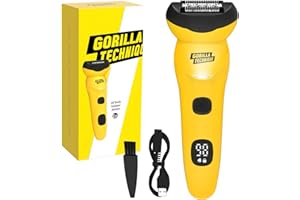 PURPLE GORILLA Gorilla Technique Epilator 3000V, Body Hair Removal Device, Pain Relief Roller, Cordless Rechargeable Electric Tweezers for Women & Men, Triple Tweezers, 8000RPM, Korean Skin Care - 3000V