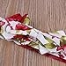 Newborn Kids Baby Girls Clothes Floral Jumpsuit Romper Playsuit + Headband Outfits (A-Red, 6-12 Months)
