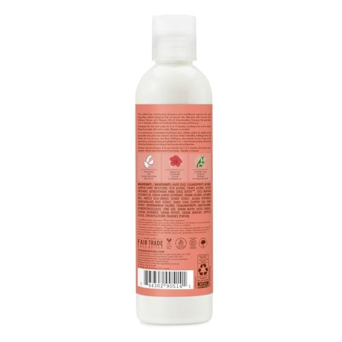 SHEAMOISTURE 2-IN-1 SHAMPOO AND CONDITIONER FOR KIDS COCONUT AND HIBISCUS COCONUT OIL FOR HAIR AND DRY CURLS 8 OZ