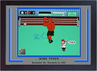 Amazon.com: S&E DESING Mike Tyson Boxing Autograph Poster Signed Print
