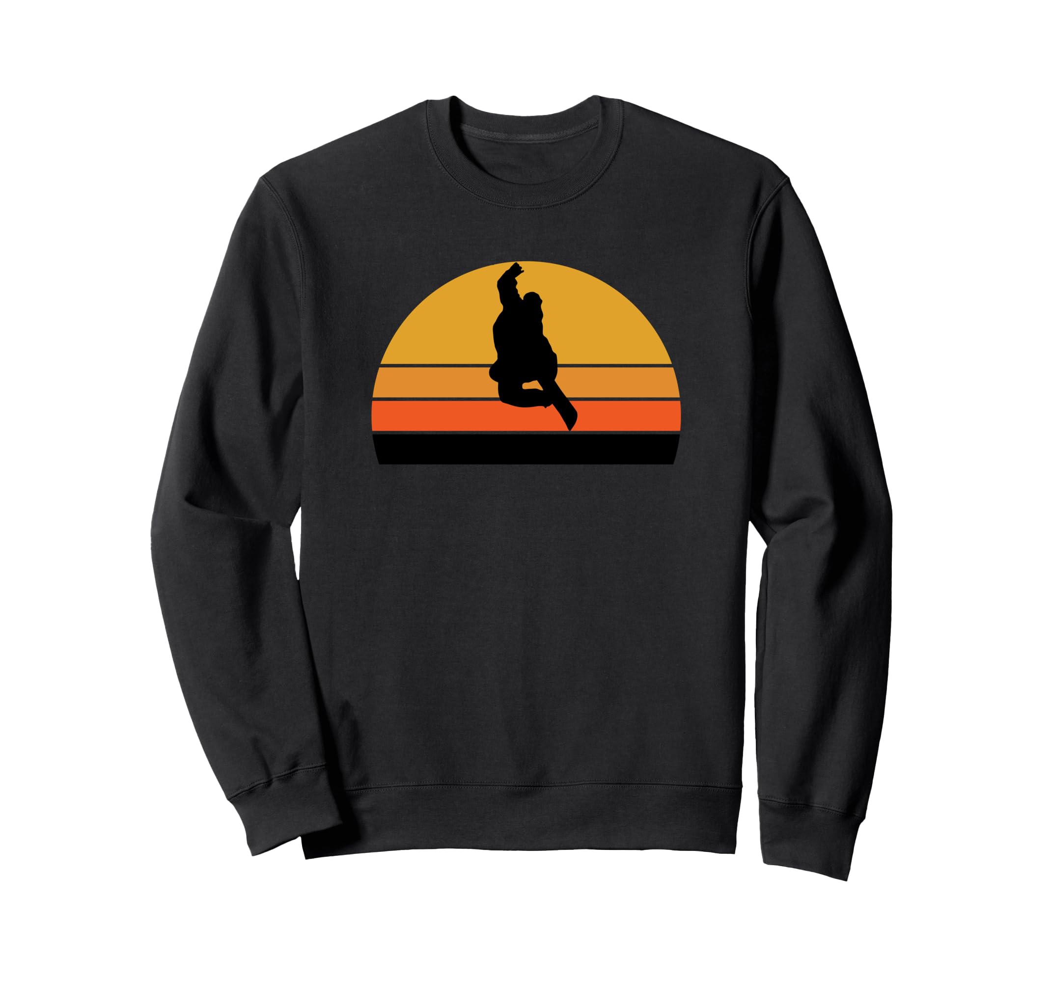 Snowboarding Snowboarder Snow Snow Winter Sunset Retro Sweatshirt
