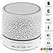BONBON  Mini Bluetooth Speaker,Wireless Portable Sound Box Subwoofer Speaker with Mic & Colorful LED Light,Support USB/AUX/TF Card/FM Music,White