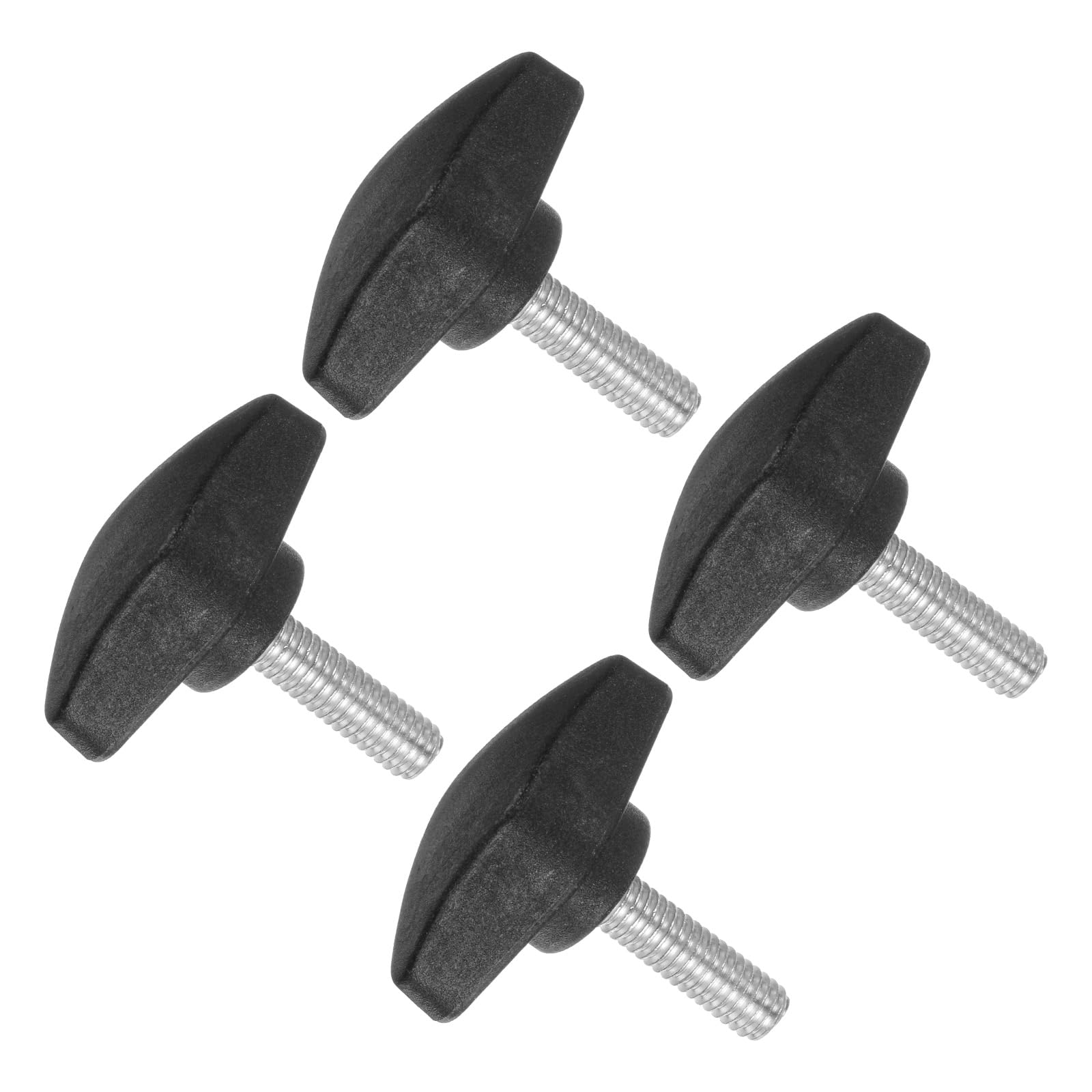 10-Pack M5 X 15mm Knurled Thumb Screws With Plastic Knobs – Black Clamping Handles - View #11