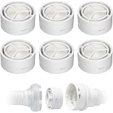 Replacement HME Cartridges Compatible with AirMini HumidX, High Absorption Filters Compatible with AirMini CPAP Machine, P10, N20, N30 Nasal Masks, CPAP Supplies (6-Pack)