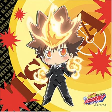 Amazon 家庭教師ヒットマン Reborn Mfミニタオルver 2 ツナ アニメ 萌えグッズ 通販
