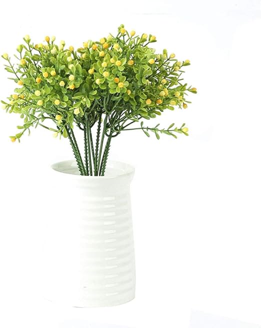 Amazon Com Wansan Artificial Plants Faux Green Plant Unpotted