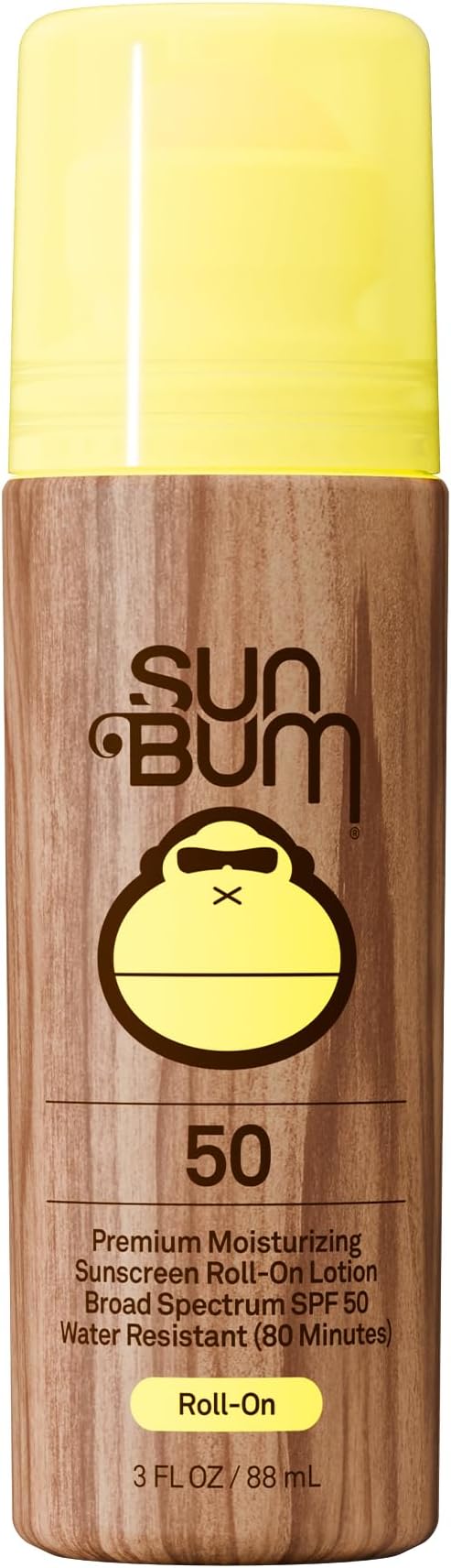 Sun Bum SPF 50 Sunscreen Roll-On Lotion Vegan Hawaii Reef Act Compliant 3 oz