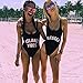 Dixperfect Womens Graphic One-Piece Monokini Swimsuit Bathing Suit (L, P4S)