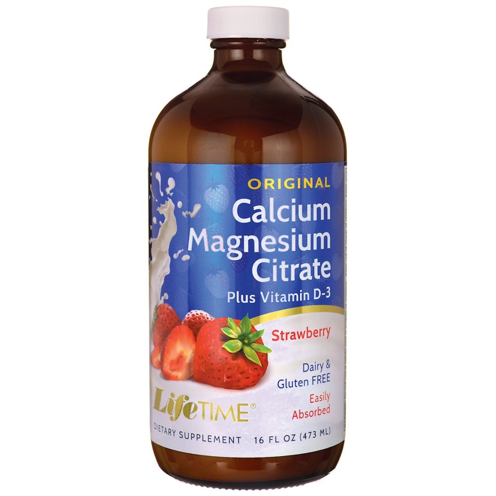 LifeTime Calcium Magnesium Citrate, Orange/Vanilla, 16