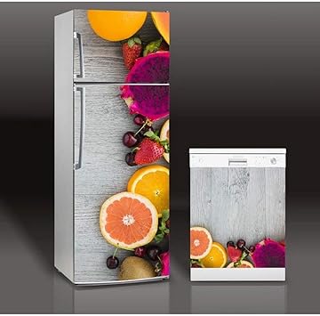 etiqueta engomada del refrigerador 3d