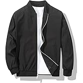 XiaoYouYu Men's Bomber Jacket Fashion Stylish Lightweight Windbreaker Spring Fall Casual Jackets for Men