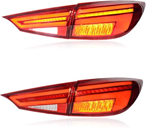 Amazon 新しいled灯台アセンブリfor Mazda 3 Axela 14 18 Ledバックライトブレーキバックライトバックリア ライトランプdrl車のテールライト For マツダアクセル 1年間の保証 1ペア ブレーキ テールランプ 車 バイク