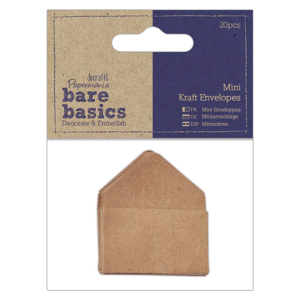 Bare Basics Envelope Bags, Paper, Brown, One Size