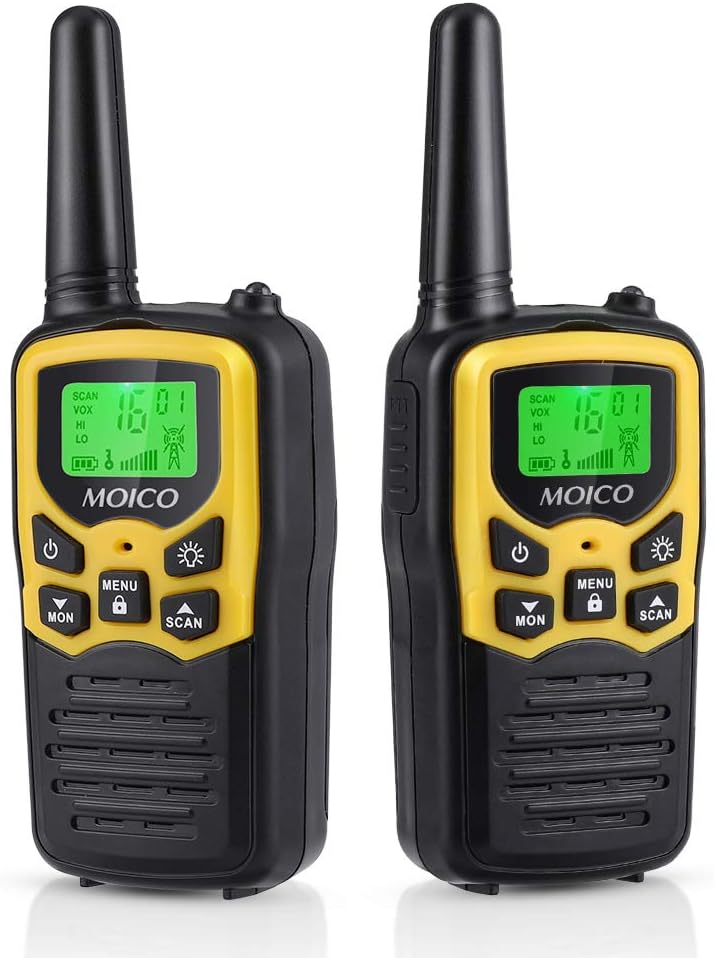 Walkie Talkies Long Range for Adults Two-Way Radios Up to 5 Miles in Open Fields 22 Channels FRS/GMRS VOX Scan LCD Display with LED Flashlight Ideal for Field Survival Biking Hiking Camping 4 Pack: Electronics