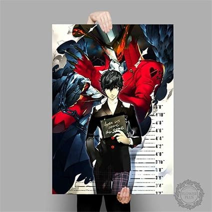 Poster Persona 5 Japanese Anime Posters And Prints Canvas Painting Wall Art Picture For Living Room Home Decor Quadro Cuadros Painting Calligraphy Aliexpress