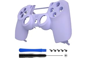 eXtremeRate Light Violet Replacement Front Housing Shell Cover Compatible with ps4 Slim Pro Controller CUH-ZCT2 JDM-040/050/055 - Controller NOT Included