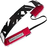 Sweaty Bands Womens Girls Headband - Non-Slip Velvet-Lined Workout Hairband - Turbulence 1-Inch