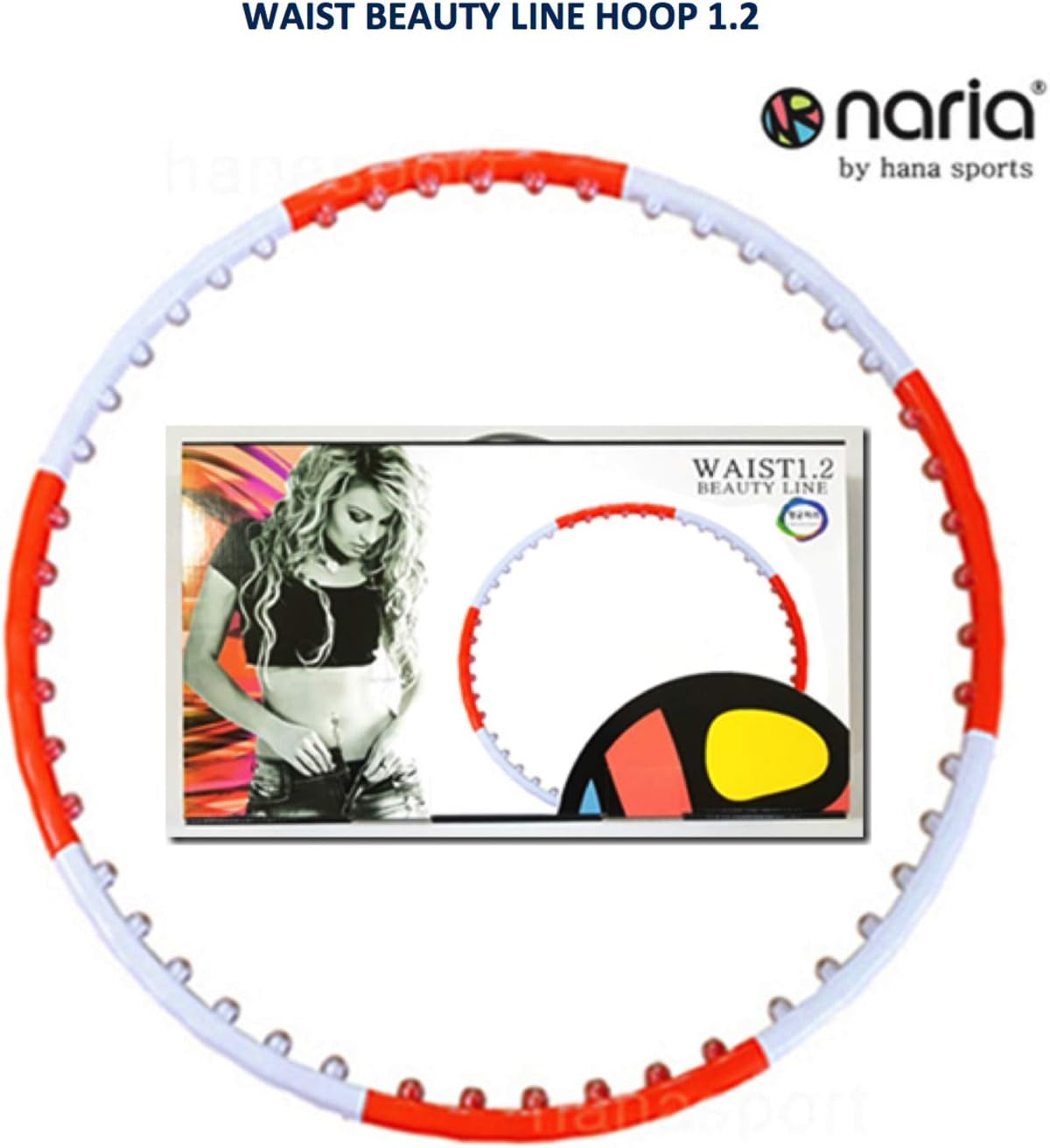 Waist Beauty LINE Hula Hoop 2.64Lb (1.2kg) Fitness, Weight Loss Hula Hoop for Workout Exercise,