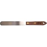 Albion Engineering Company 258-6S Classic Spatula, Stainless Steel, Hardwood Handle, 1" Wide Tip x 6" Long Blade