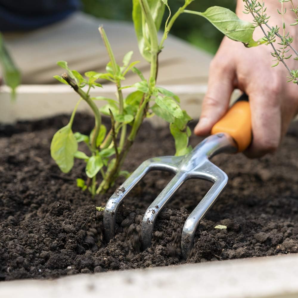 Fiskars 384240-1001 384240-1007 Cultivator, Multicolor : Hand Tillers : Garden & Outdoor