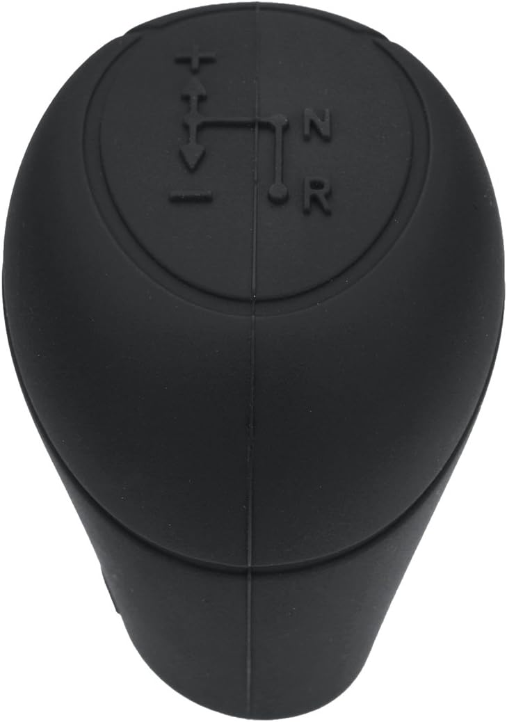 Alamor compatible with Benz Smart compatible with two 2009-2014 Silicone Gear Knob Cover Shift Glove Skin Case Protective Case - Black