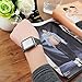 Apple Watch Series 2 42mm Case, Alritz 2 Pack Soft Slim TPU Bumper Case Scratch Resistant Protective Cover for iWatch Series 2, Black + Clear