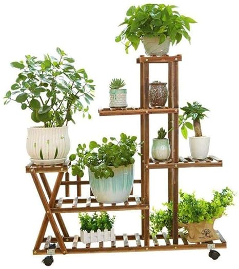ANXWA Estantería para Macetas, Estantes De Exhibición De Plantas ...