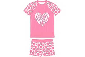 weVSwe Girls Rash Guard Swimsuit Rare Hem Cuffs Bathing Suit UPF 50+ Protection