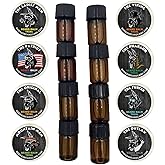 Badass Beard Care Trial Kit For Men - 8 Packs, Trial Sizes of Beard Balm & Beard Oil
