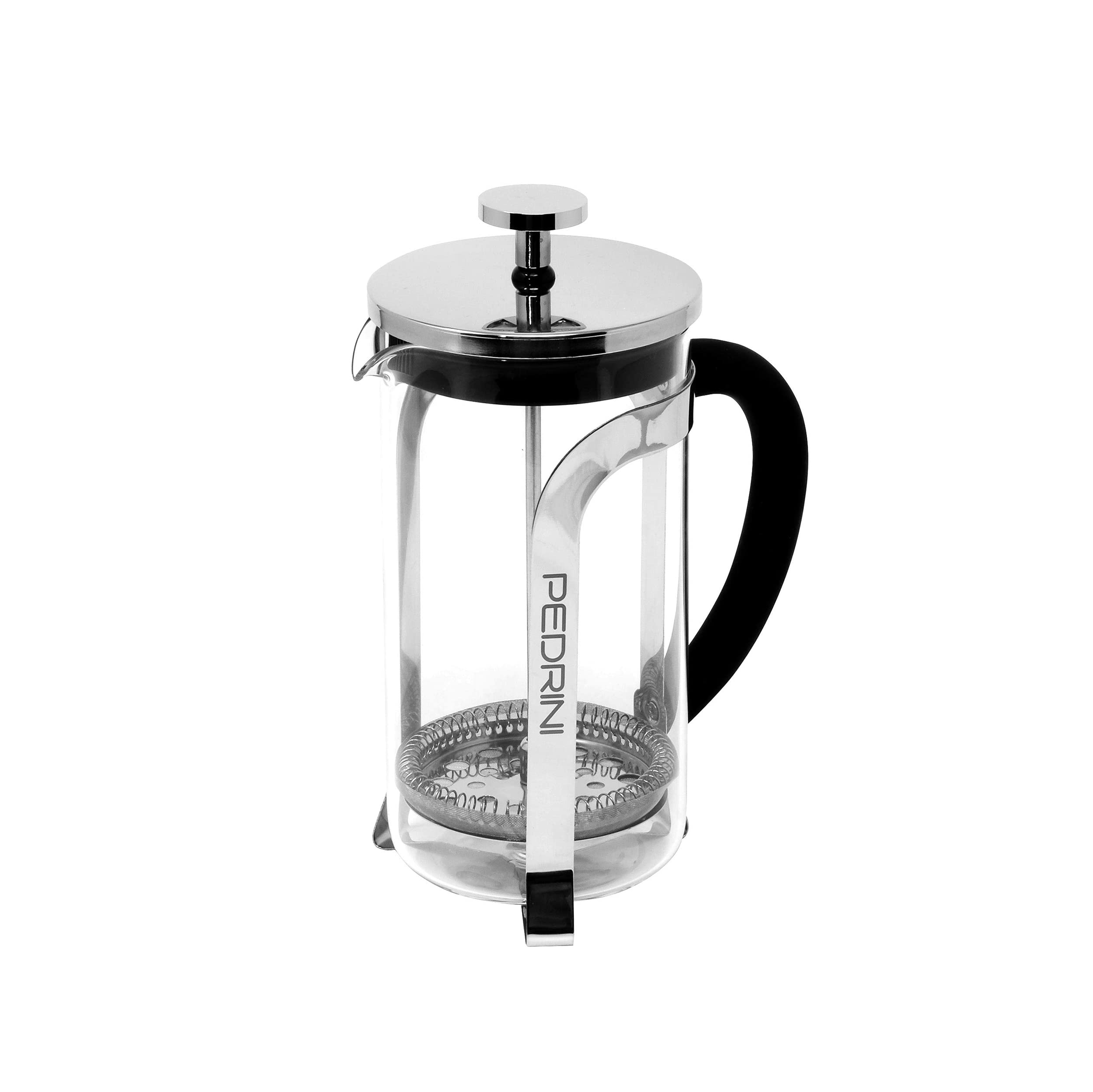 Pedrini Infusion 350 ml, Steel and Tempered Glass, with Filter and Presser