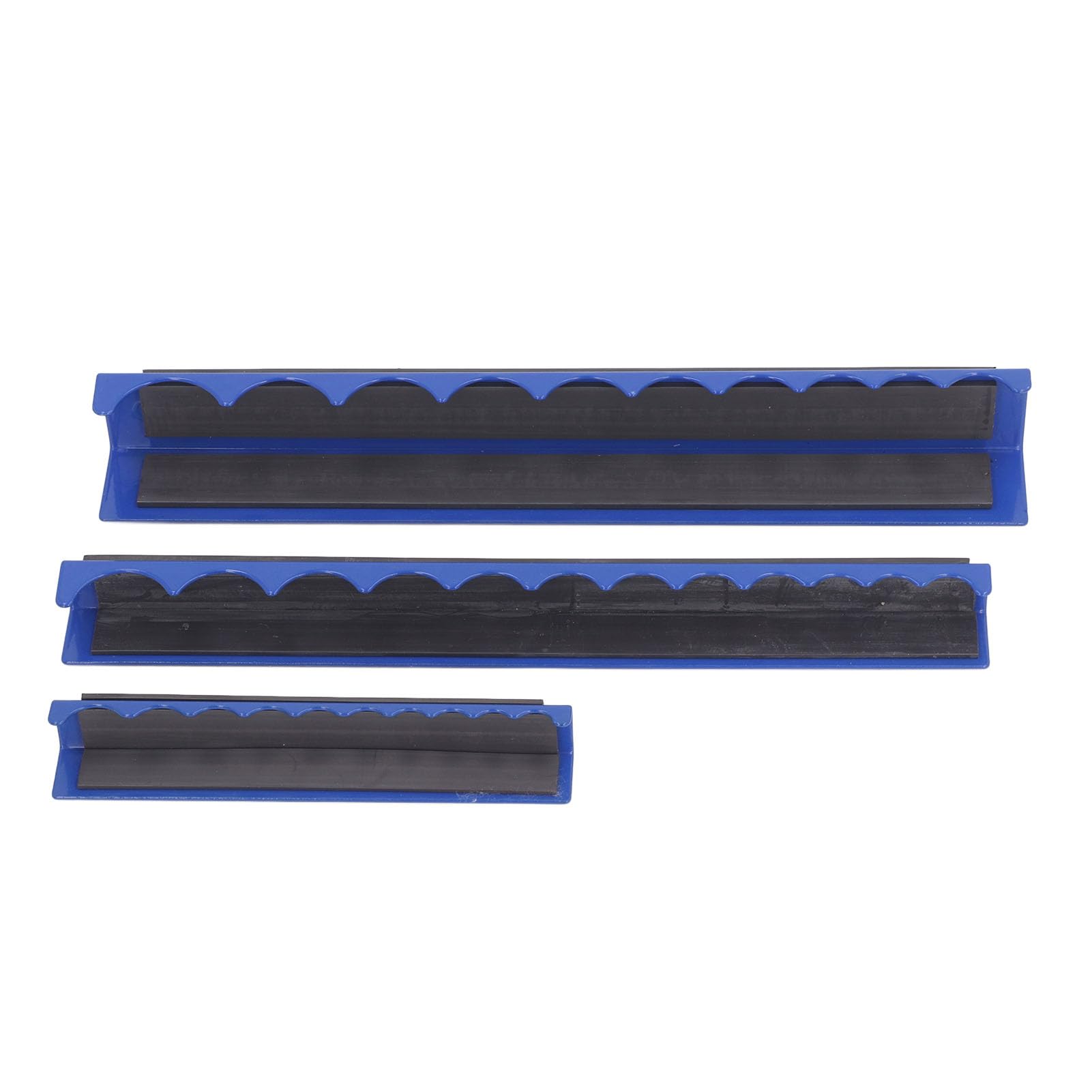 3 Pcs Magnetic Socket Rack Magnetic Socket Organizer CR V Steel 1/2 3/8 1/4 Magnetic Rail Sockets Organizer Socket Holder Kit for Workshop Garage Home