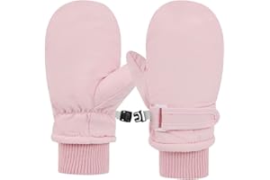 PLZSITDOWN Toddler Winter Gloves Mittens Waterproof Snow Gloves for Baby Girls Boys Infant