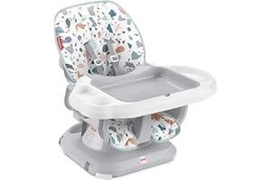Fisher-Price SpaceSaver High Chair - Pacific Pebble, portable baby-to-toddler dining seat