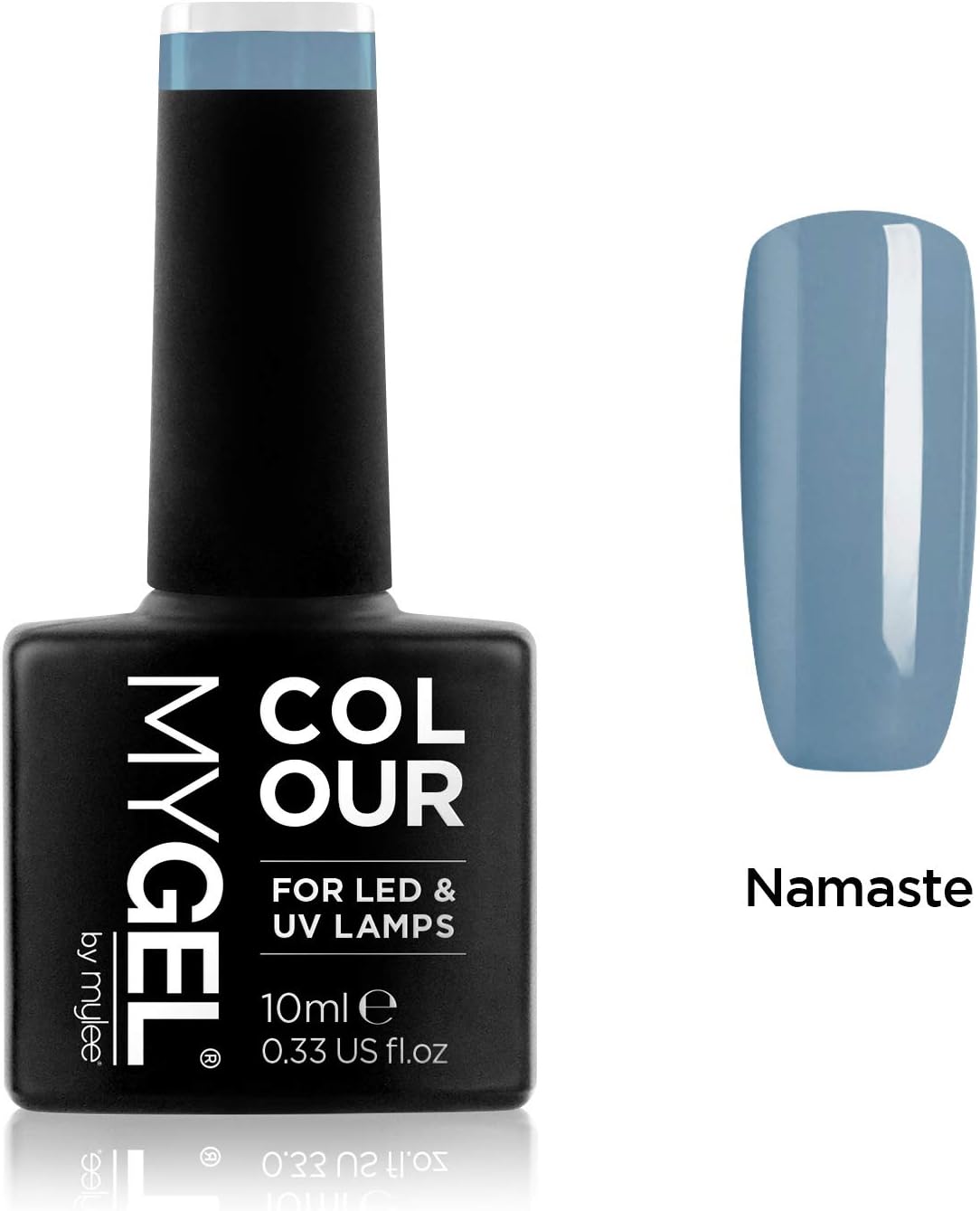 MYGEL by Mylee Nail Gel Polish 10ml [Namaste] UV/LED Soak-Off Nail Art Manicure Pedicure for Professional, Salon & Home Use [Blue Range] - Long Lasting & Easy to Apply