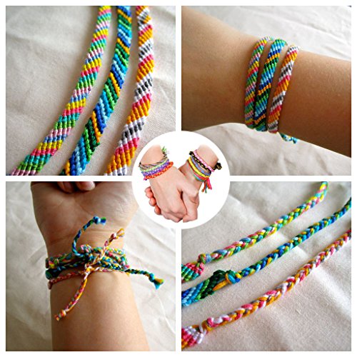 5 Embroidery+Friendship+Bracelet+Multi+Color+Numbers